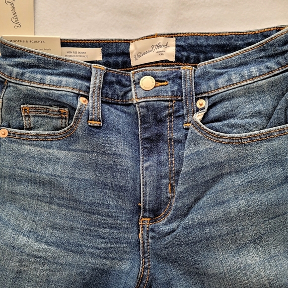 NWT Universal Thread Brand, High Rise Super Skinny Size 0 Long - Picture 2 of 11